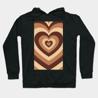 Power puff brown hearts Hoodie